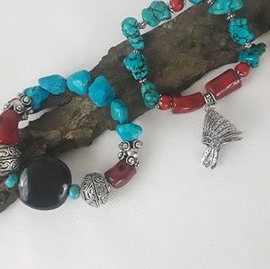 Handcrafted American Indian Inspired Bracelet Set